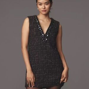 Black Maeve tweed dress
